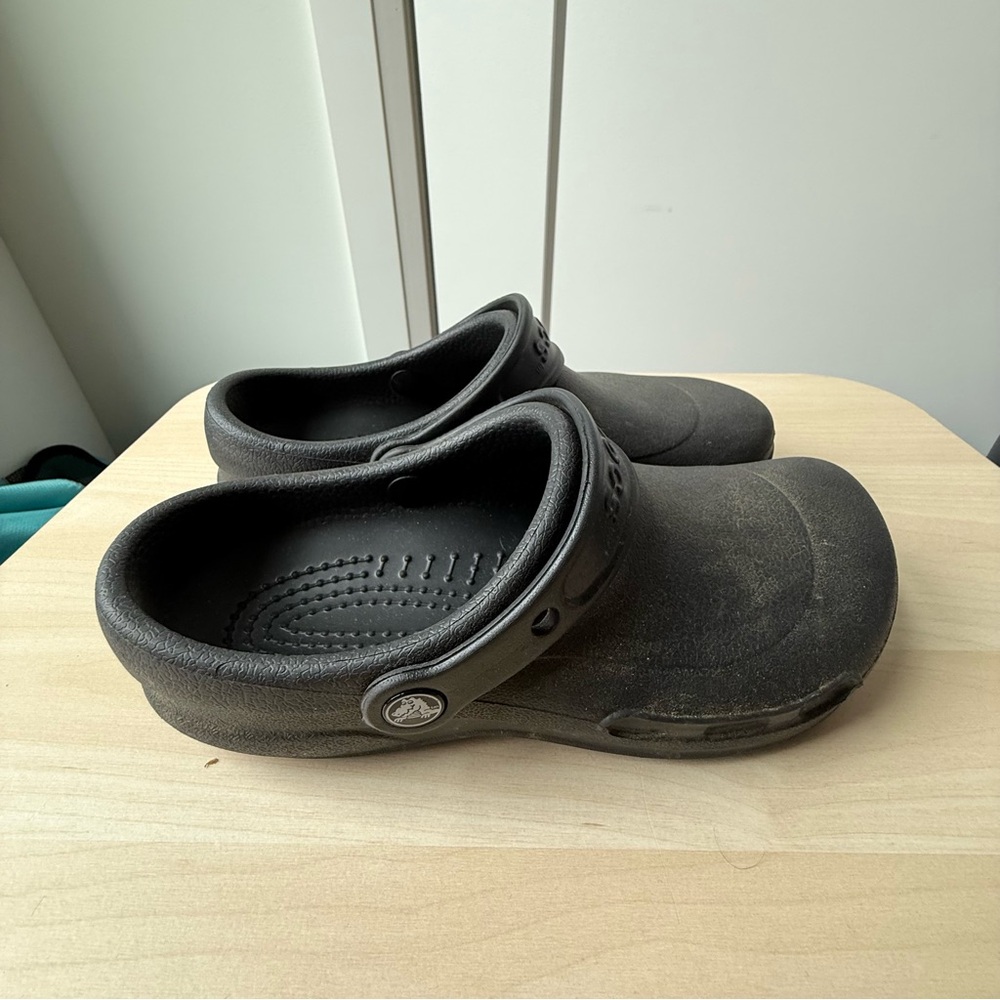 CROCS Black Classic Clog Pair - Slip-Resistant Soles